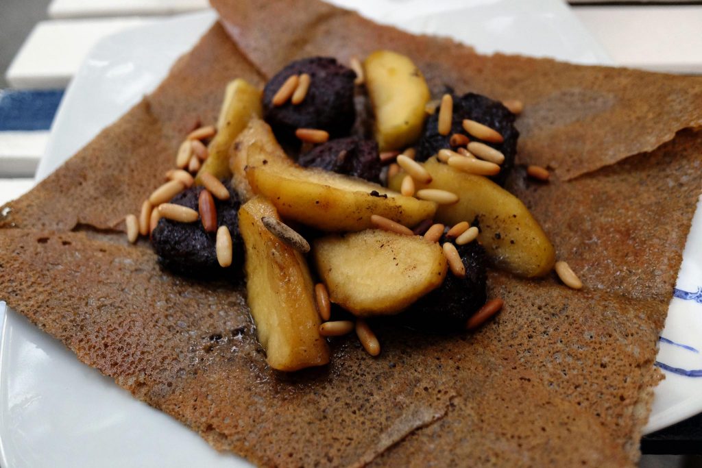 Galette au boudin noir